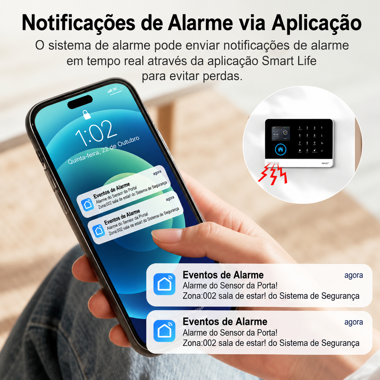 Kit de Alarme Doméstico Inteligente EC-REP Smart Life / Tuya - foto 3