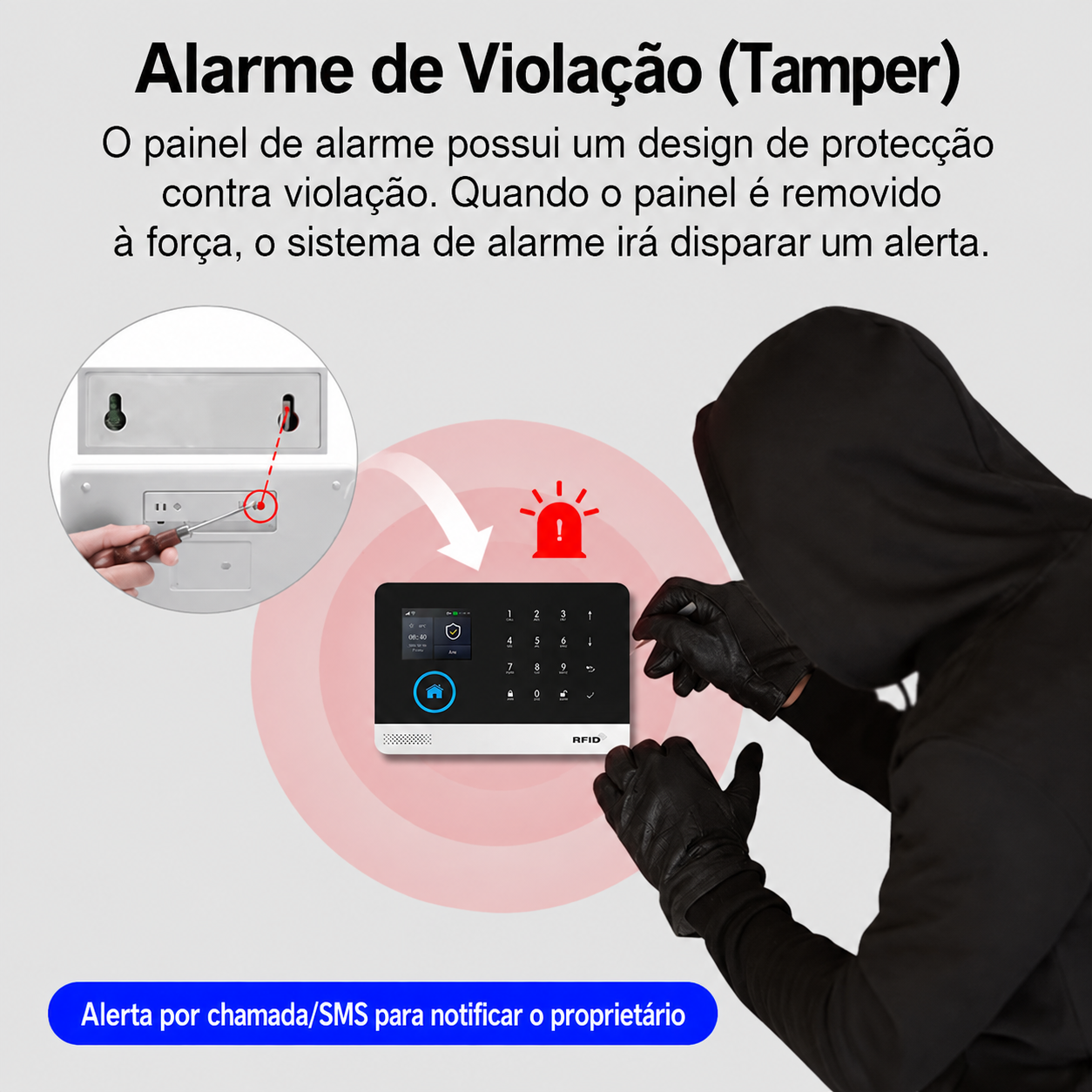 Kit de Alarme Doméstico Inteligente EC-REP Smart Life / Tuya - foto 4
