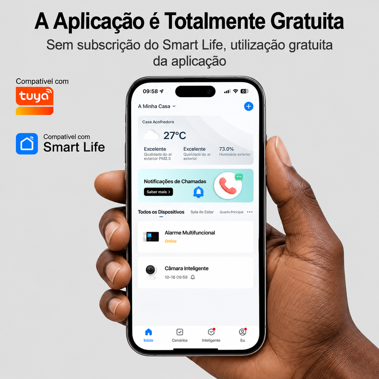 Kit de Alarme Doméstico Inteligente EC-REP Smart Life / Tuya - foto 6